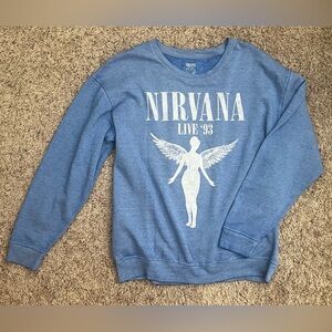 NWT Nirvana Blue Graphic Sweatshirt